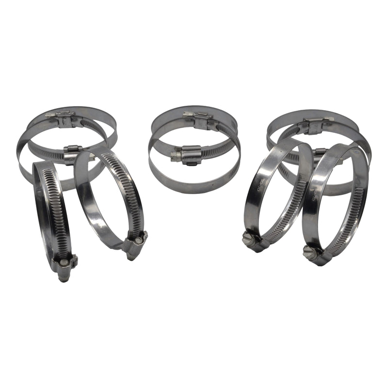 10 Piece Kale 304 Stainless Steel 50-70mm Worm Drive Hose Clamp