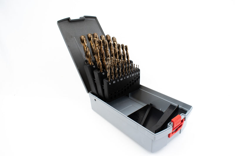 1-13MM X 0.5 HSS-CO Jobber Drill Set | 25PC | HEPYC