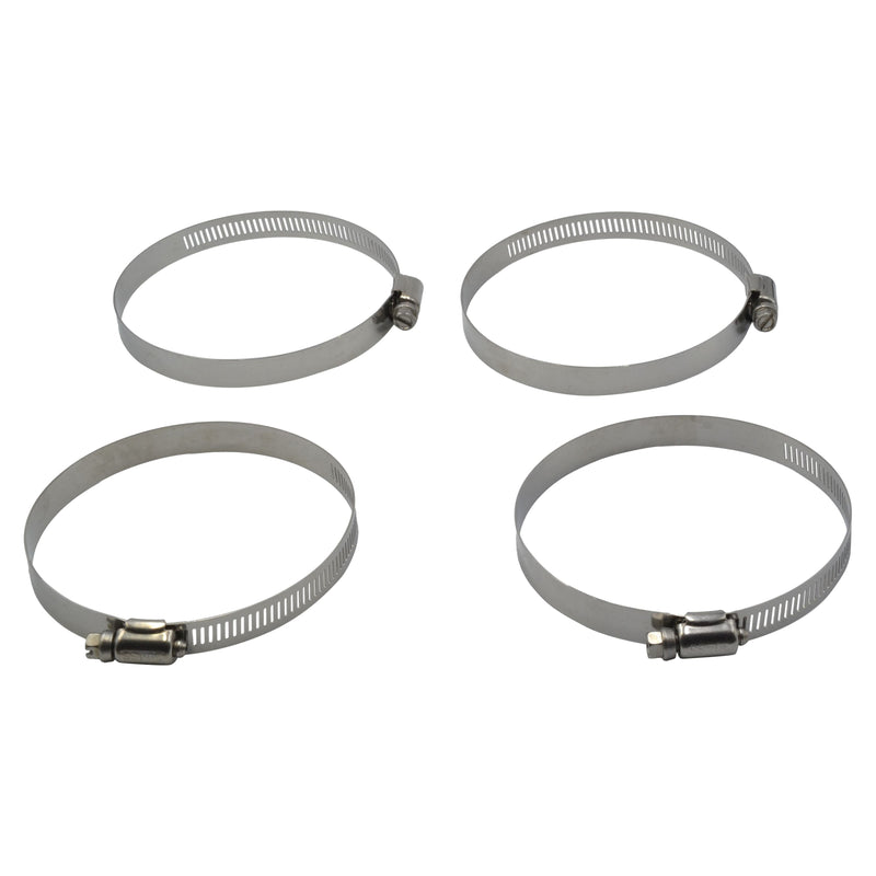 4 Piece 304 Stainless Steel 84-108mm Worm Drive Hose Clamp