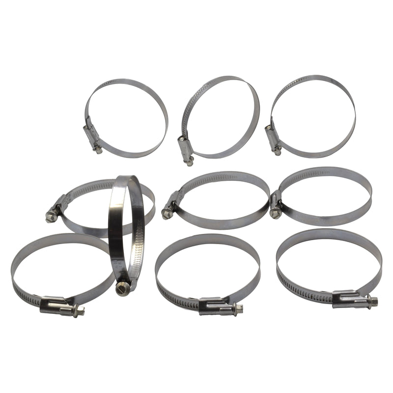 10 Piece Norma 304 Stainless Steel 70-90mm Worm Drive Hose Clamp