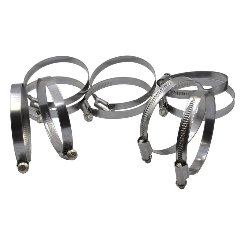 10 Piece Norma 304 Stainless Steel 70-90mm Worm Drive Hose Clamp