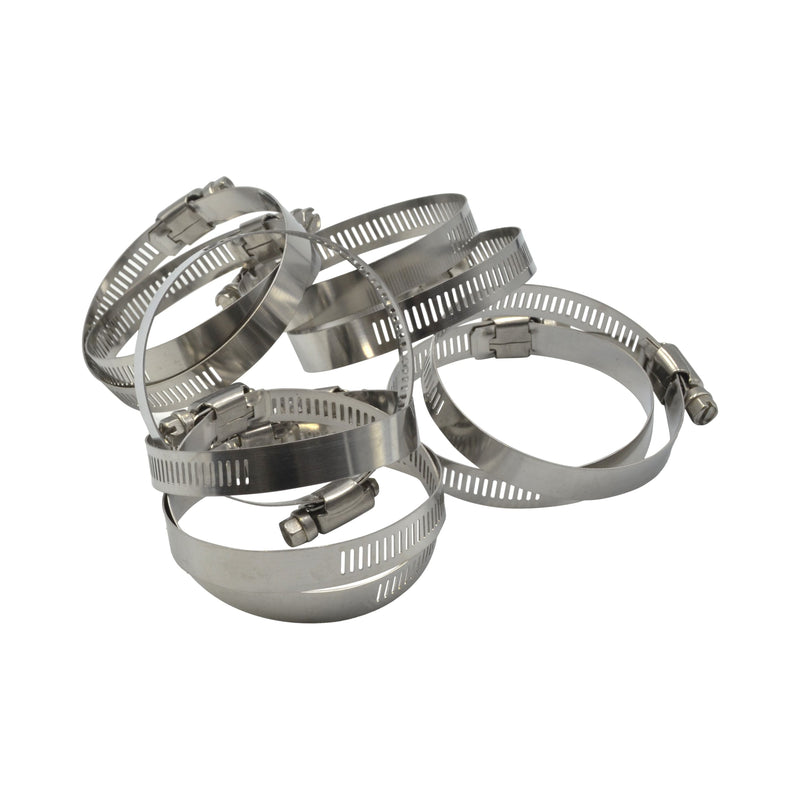 10 Piece 304 Stainless Steel 52-76mm Worm Drive Hose Clamp