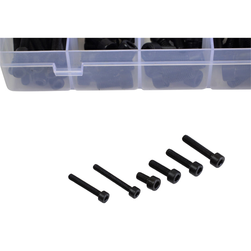 430 pc High Tensile 8.8 Socket Head Cap Screw Bolt Assortment Grab Kit M3 - M8
