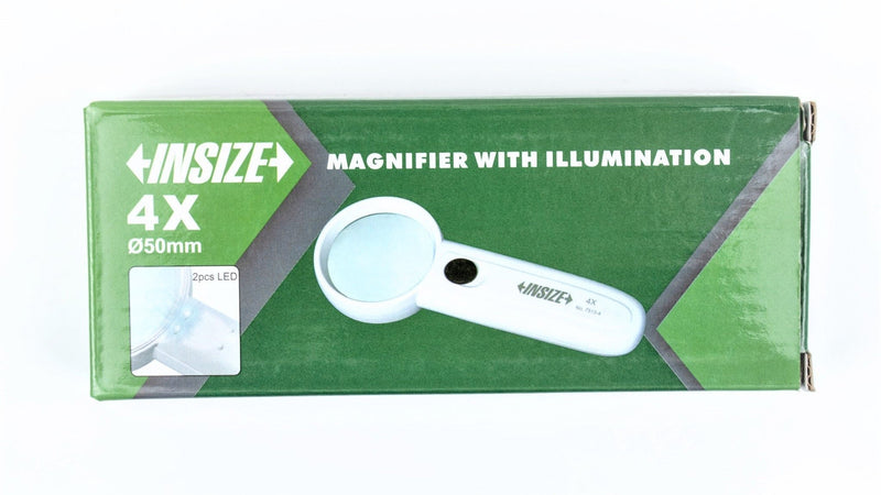 MAGNIFER WITH ILLUMINATION 4X | INSIZE 7513-4