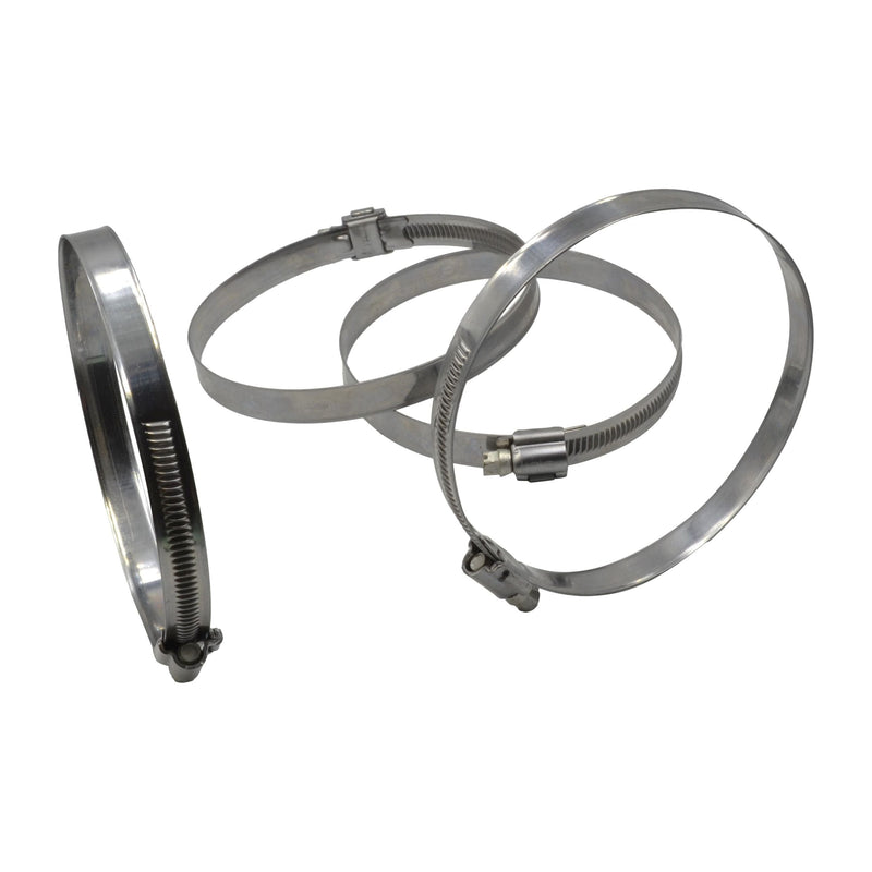 4 Piece Kale 304 Stainless Steel 90-110mm Worm Drive Hose Clamp