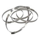 5 Piece 304 Stainless Steel 155-178mm Worm Drive Hose Clamp
