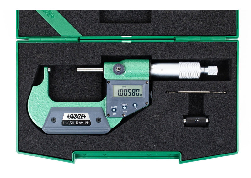 DIGITAL SPHERICAL ANVIL TUBE MICROMETER 0-1" - 3560-25SE