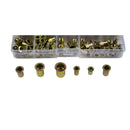 imperial nutserts rivnuts steel kit assorted sizes 6/32 8/32 10/24 1/4 5/16 3/8 fastners industrial hex nuts hardware rivnut gun supplies