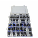 Imperial Metric Pneumatic Push in Quick connect air Line Hose Joiner Grab Kit Assortment