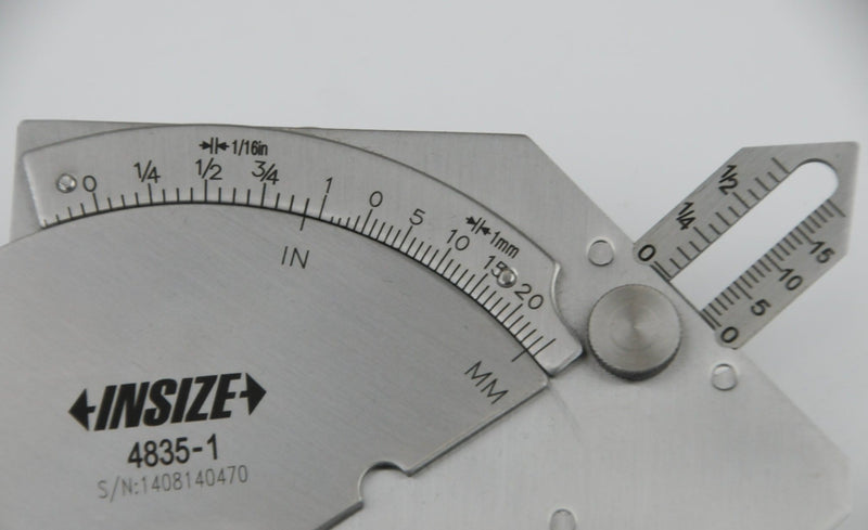 WELDING GAUGE | 0 - 25mm/1" x 0.5mm | INSIZE 4835-1