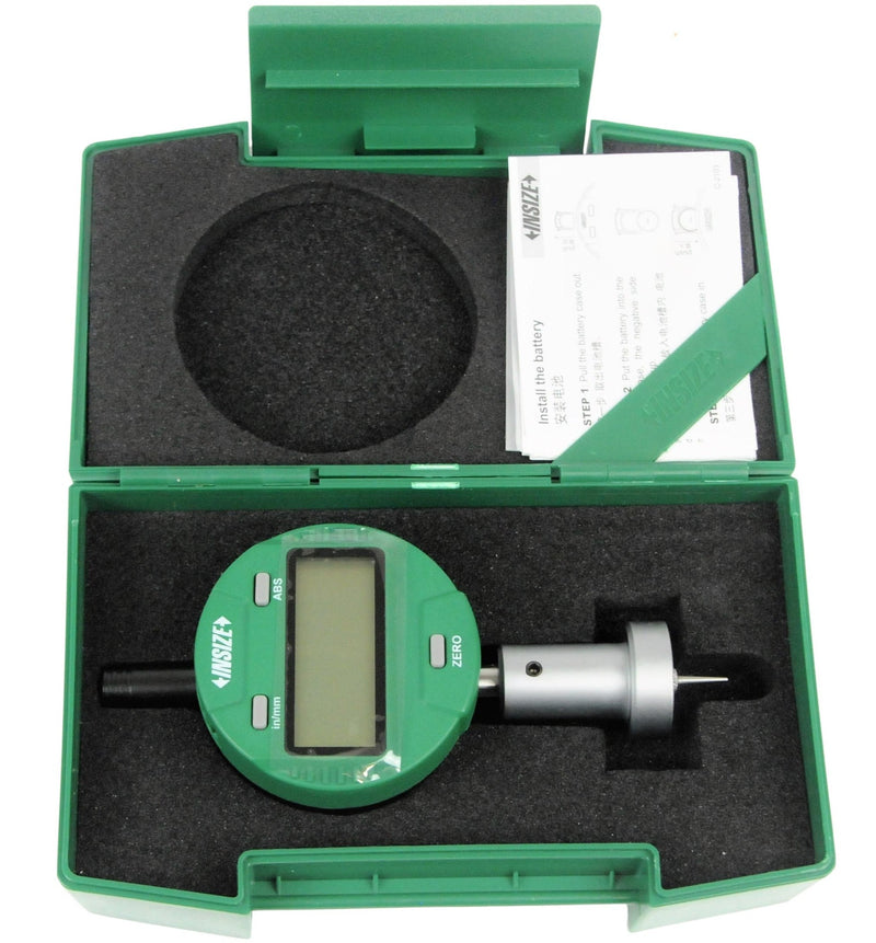 MINI DIGITAL DEPTH GAUGE - INSIZE 2142-102 0-12.7mm / 0-0.5" (Long Base)