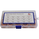 red copper washer kit grab set 150pc 15 sizes solid copper sump plug assorted fastners parts water plumbing