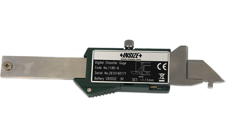 DIGITAL CHAMFER GAUGE - INSIZE 1180-6 0-6mm / 0-0.24"