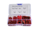 red steel paper fiber flat washer grab kit assortment 560 piece 7 different sizes electrical equpment supplies industrial components 