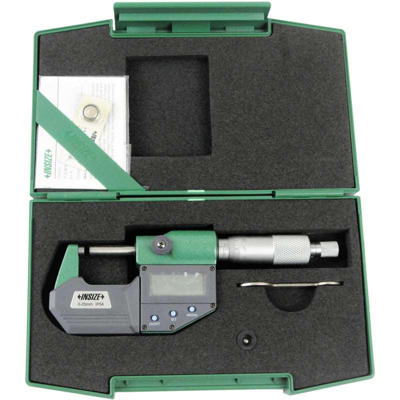 DIGITAL OUTSIDE MICROMETER - INSIZE 3101-25FA 0-25mm / 0-1"