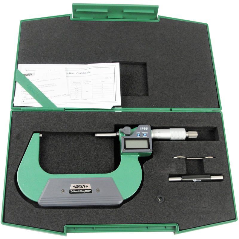 DIGITAL OUTSIDE MICROMETER - INSIZE 3108-100A 75-100mm / 3"-4"