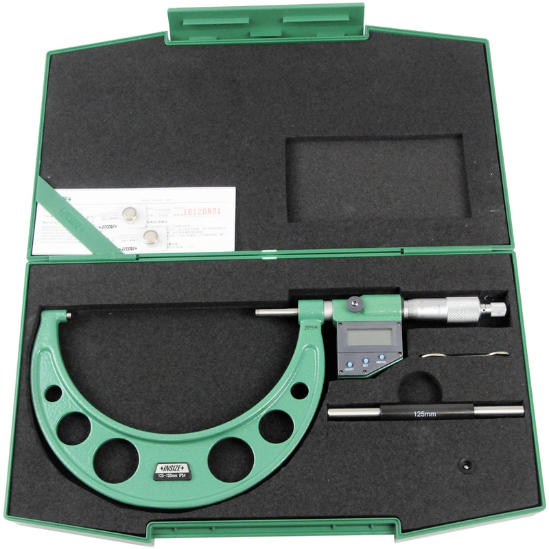 DIGITAL OUTSIDE MICROMETER - INSIZE 3108-150A 125- 150mm / 5"-6"