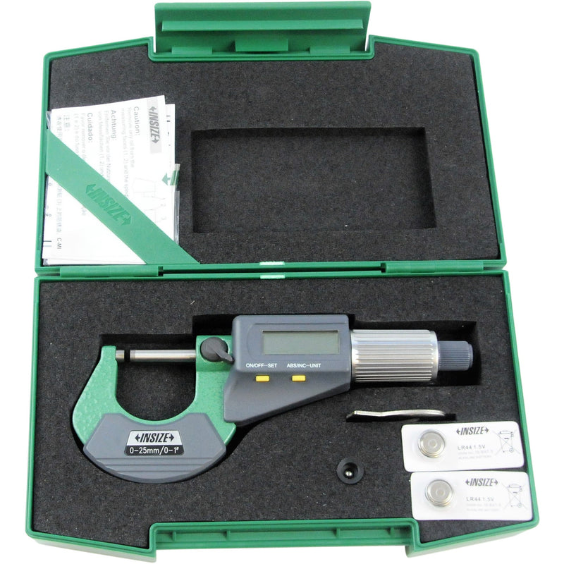 DIGITAL OUTSIDE MICROMETER - Insize 3109-25A 0-25mm / 0-1"