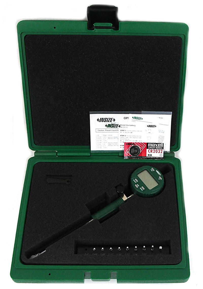 SMALL HOLE DIGITAL BORE GAUGE - INSIZE 2123-07A 0.4-0.7"