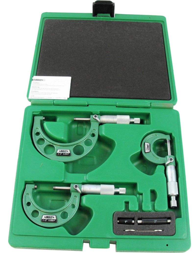 OUTSIDE MICROMETER SET - Insize 3203-33A 0-3"