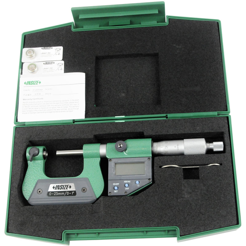 DIGITAL SCREW THREAD MICROMETER - INSIZE 3581-25A 0-25mm / 0-1"