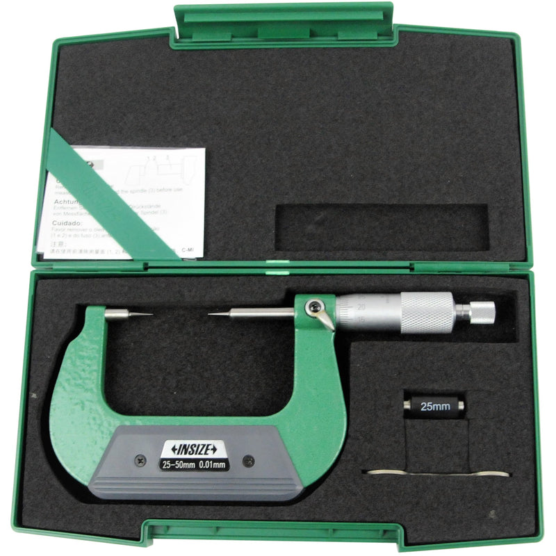 POINT MICROMETER | 25 - 50mm x 0.01mm | INSIZE 3230-50BA