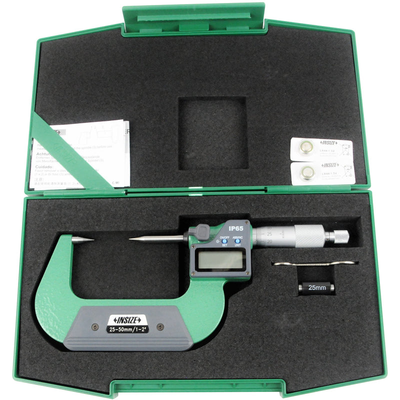 DIGITAL POINT MICROMETER - INSIZE 3530-50A 25-50mm / 1-2"