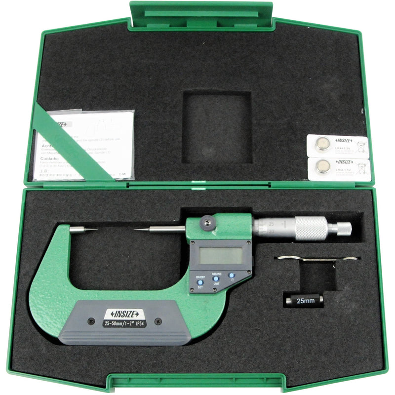 DIGITAL POINT MICROMETER - INSIZE 3530-50BA 25-50mm / 1-2"