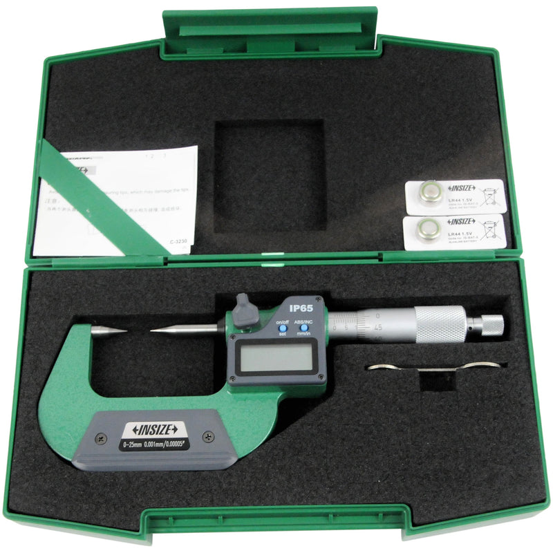 DIGITAL POINT MICROMETER - INSIZE 3530-25A 0-25mm / 0-1"