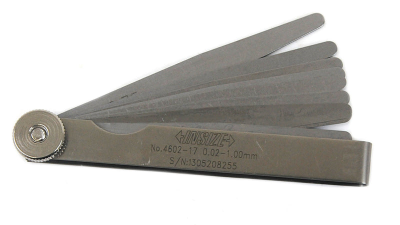 FEELER GAUGE SET - INSIZE 4602-17 0.02-1mm