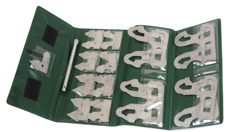 RADIUS GAUGE SET - INSIZE 4804-25E 1/64-1/2"