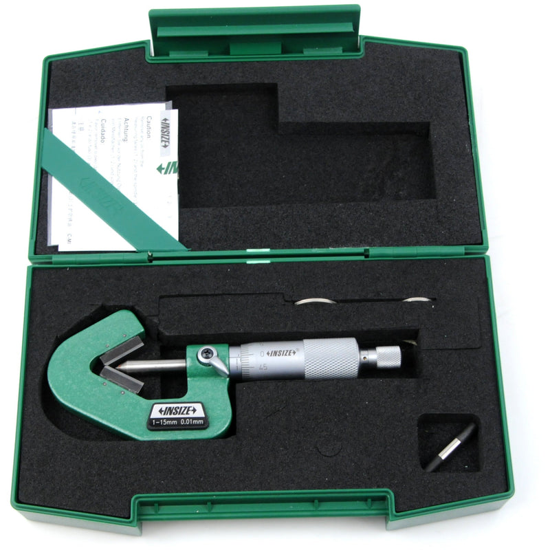 V SHAPE ANVIL MICROMETER - INSIZE 3290-153A 1-15mm