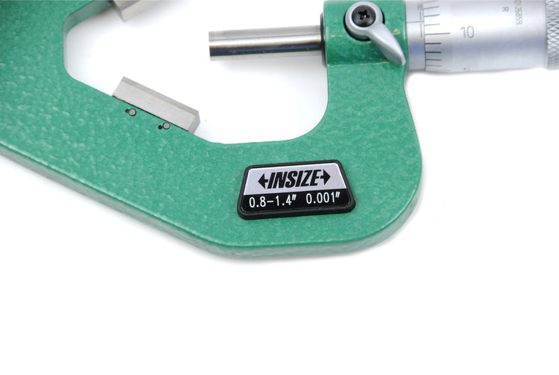 V SHAPE ANVIL MICROMETER - INSIZE 3290-143 0.8-1.4"