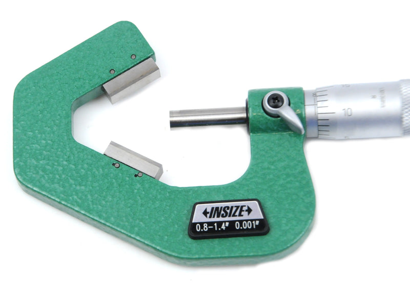 V SHAPE ANVIL MICROMETER - INSIZE 3290-143 0.8-1.4"