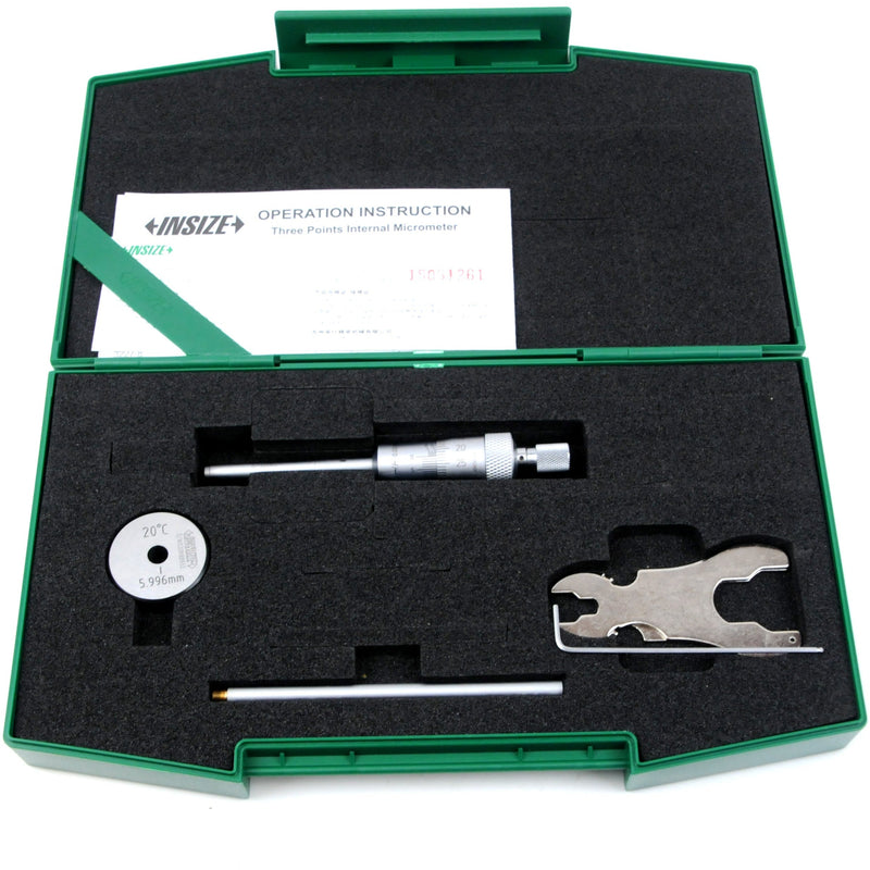 THREE POINT INTERNAL MICROMETER - Insize 3227-8 6-8mm