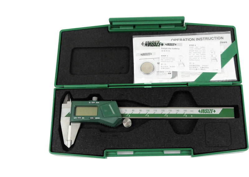 CERAMIC JAW DIGITAL CALIPER | 0 - 150mm x 0.01mm | INSIZE 1193-150