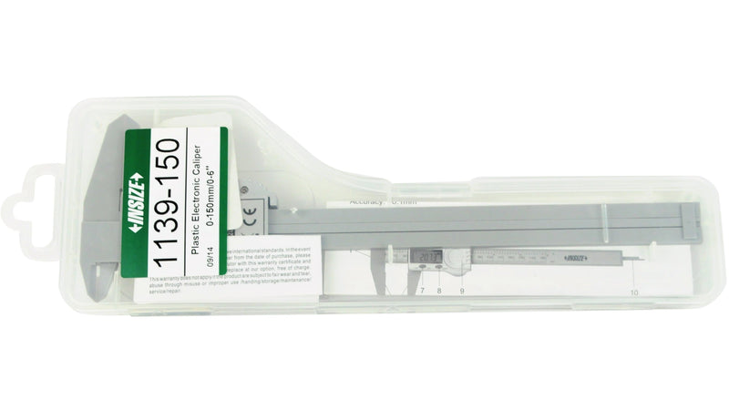 PLASTIC DIGITAL CALIPER - INSIZE 1139-150 0-150mm / 0-6"