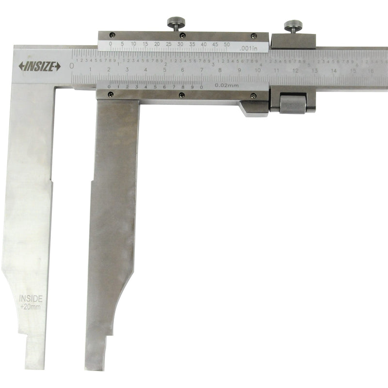 LONG JAW VERNIER CALIPER - INSIZE 1215-522 0-500mm / 0-20"