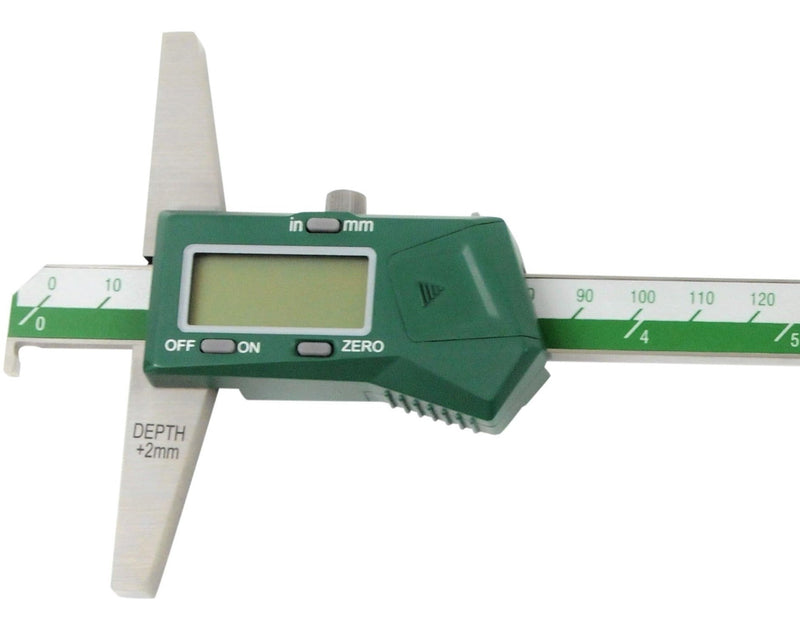 DIGITAL HOOK DEPTH GAUGE - INSIZE 1142-200A 0-200mm / 0-8"