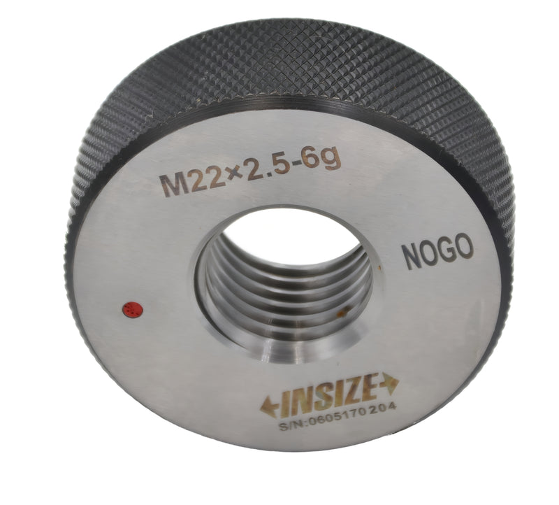 INSIZE NOGO THREAD RING GAUGE M22X2.5 - 4120-22N