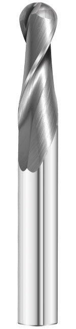EXTRA LONG SERIES BALL NOSE SLOT DRILL - Best Carbide 16mm (2 Flute, Uncoated)