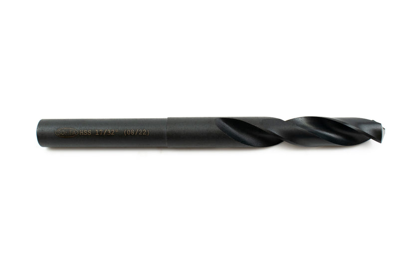 Somta HSS 17/32" Reduced Shank Drill - A durable drill bit made of high-speed steel, perfect for accurate drilling with a 17/32" diameter.