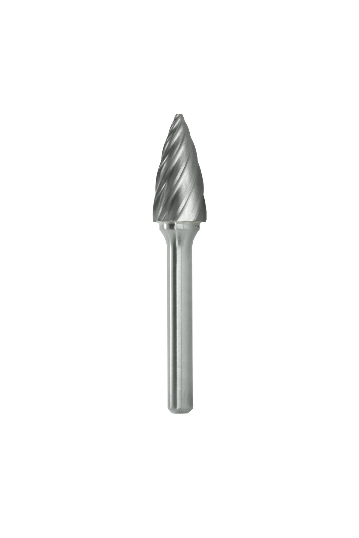 thumbnail image 2 of TEMO SB-3 NF Aluminum Cut Carbide Burr File – 3/8" Cylindrical End, 1/4" Shank X 2" Long – For Metal Shaping & Deburring – MPN 1562 2 of 5