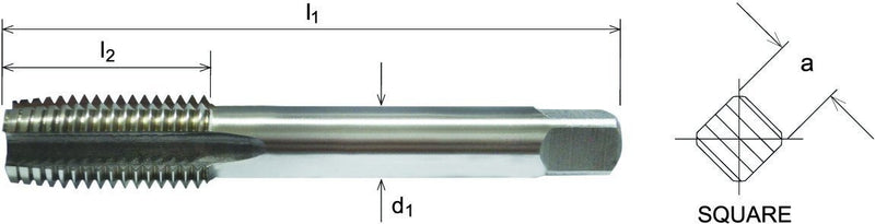 SOMTA - HSS M22 X 2.5 L/H Taper Tap | 5192201