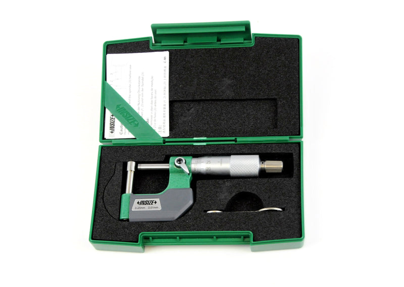 CYLINDRICAL ANVIL TUBE MICROMETER - INSIZE 3261-25CA 0-25mm
