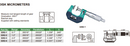 INSIZE 0-1" DISC MICROMETER - 3282-1