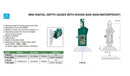 MINI DIGITAL DEPTH GAUGE WITH ROUND BAR - 1140-50