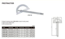 INSIZE 180 DEGREE PROTRACTOR - INSIZE 4799-1120 120X150mm