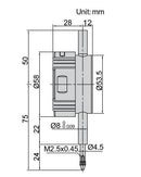 INSIZE BORE GAUGE DIGITAL INDICATOR - INSIZE 2108-101F 12.7mm / 0.5"