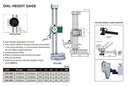 INSIZE DIAL HEIGHT GAUGE - INSIZE 1351-300 0-300mm